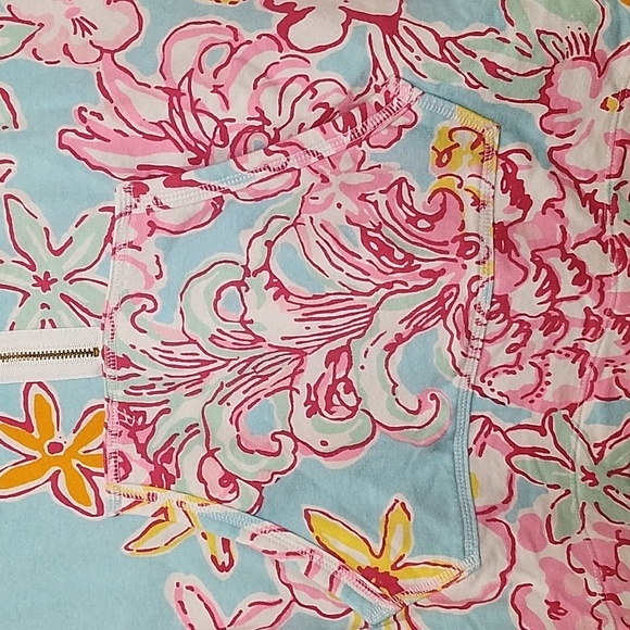 Lilly Pulitzer Tops Skipper Popover Floral Quarter-Zip Pullover Size Meduim - Picture 11 of 16